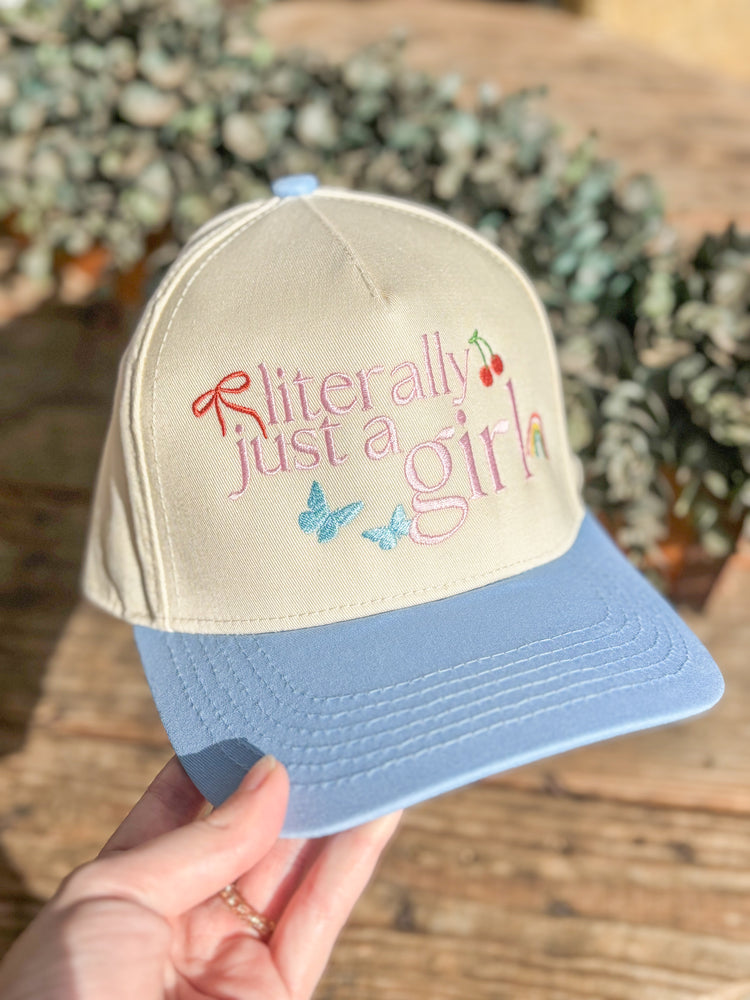 Just A Girl Canvas Hat