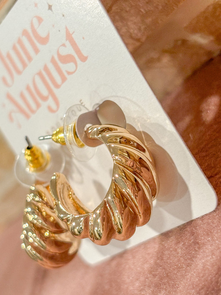 Chunky Textured Hoops