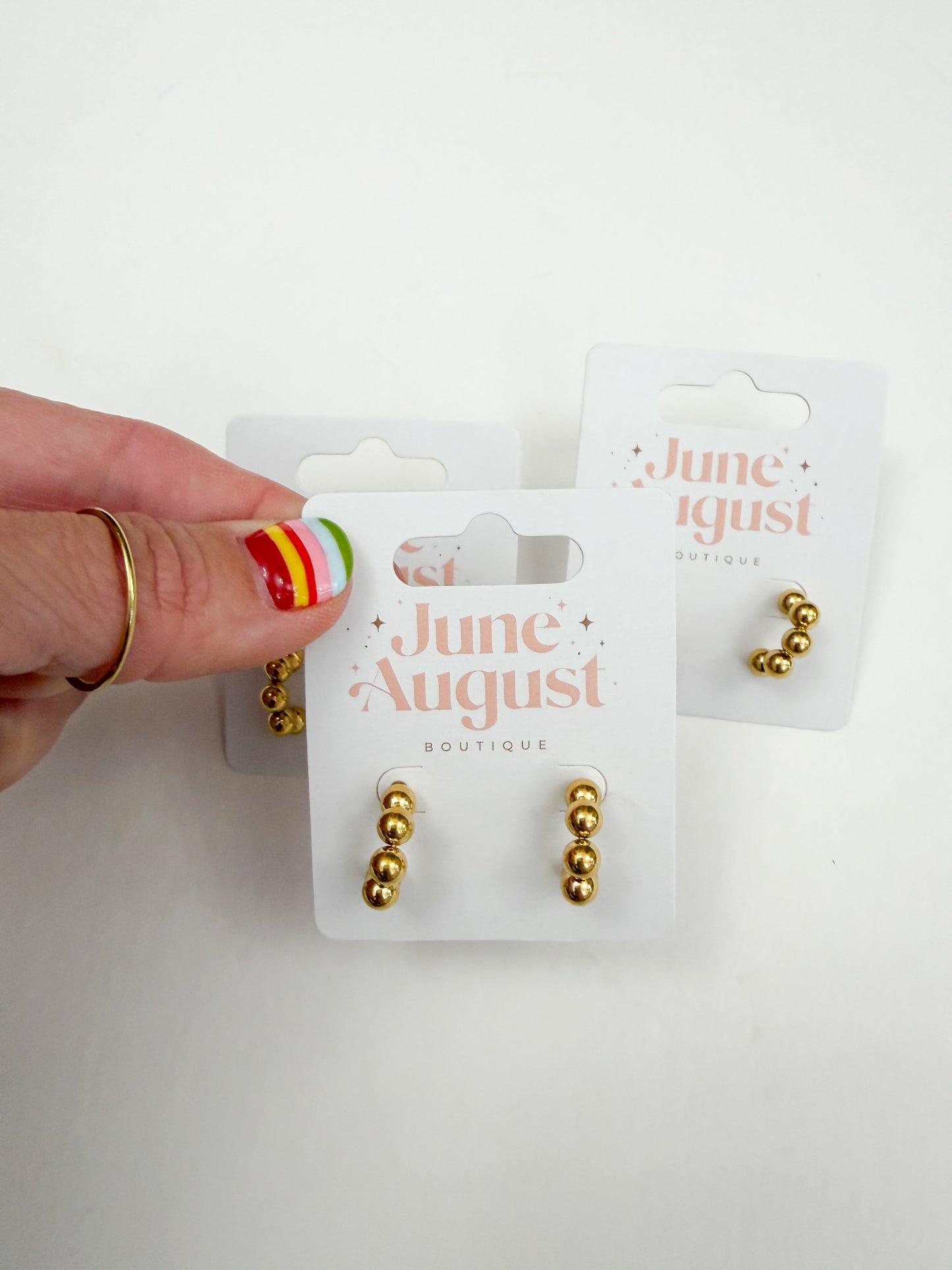 Sutton Beaded Hoops