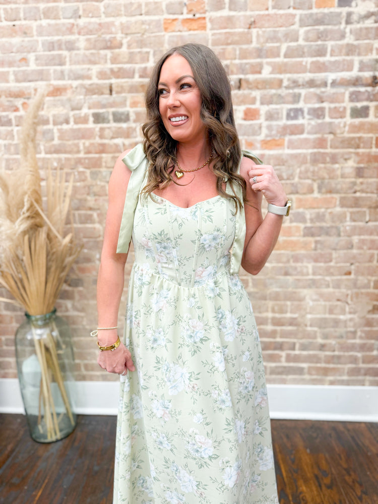 Sally Floral Tie Strap Dress