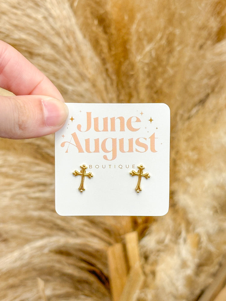 Fancy Cross Studs