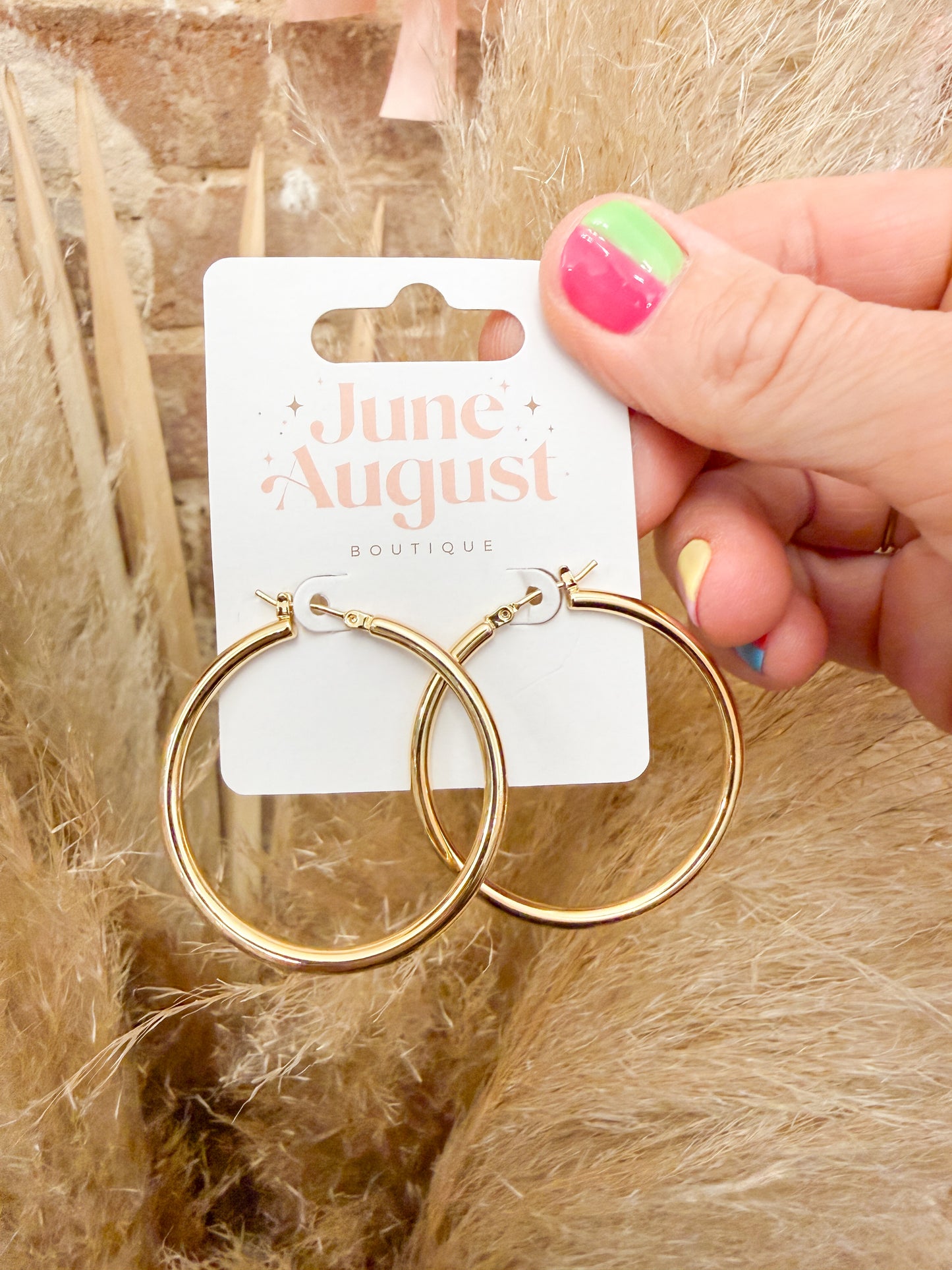 Non-Tarnish Gold Hoops