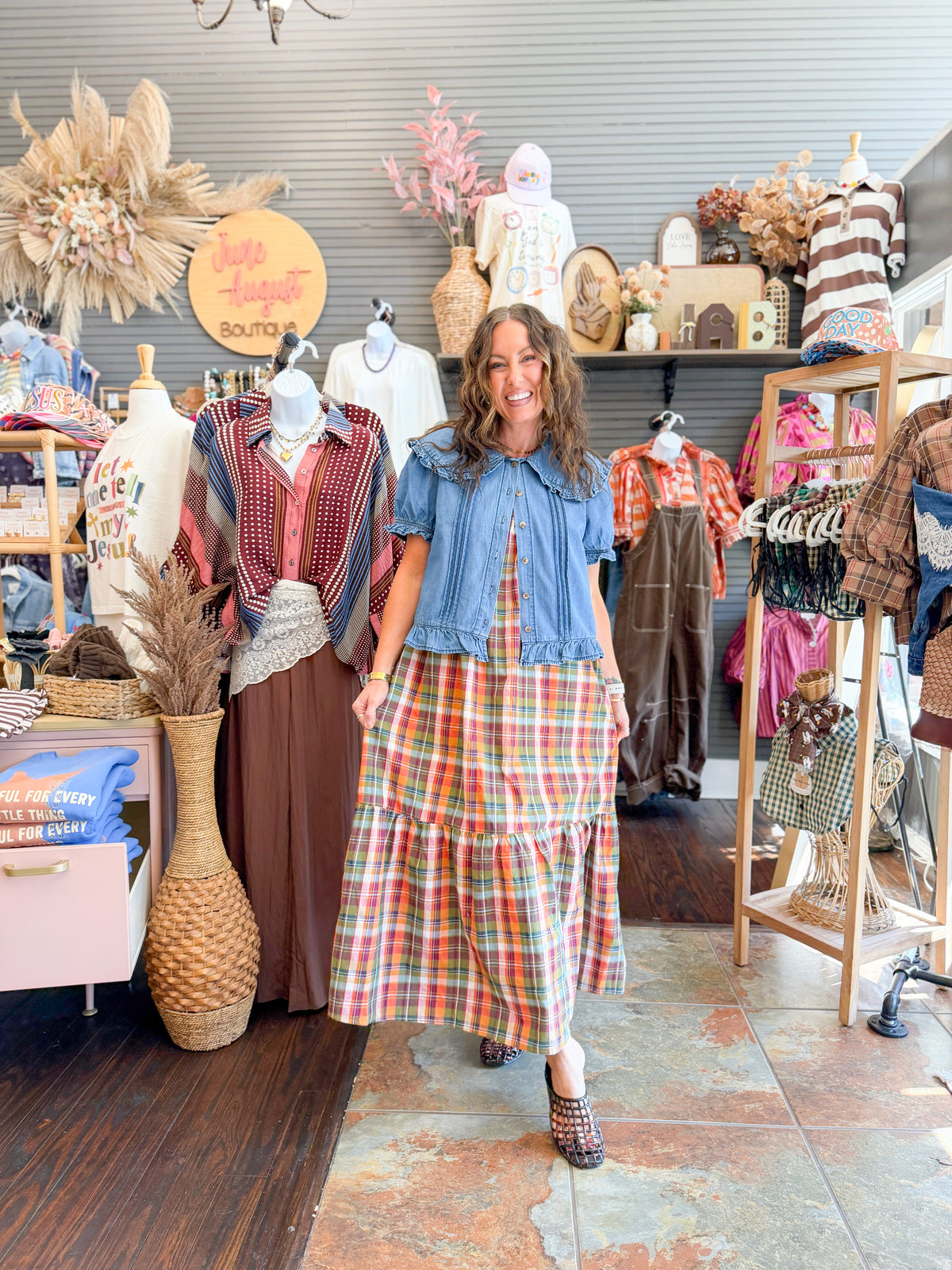 Grace Plaid Dress