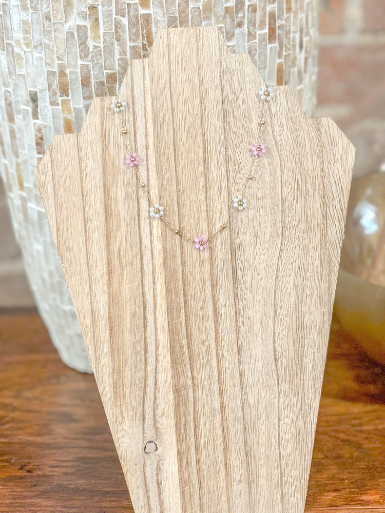 Non-Tarnish Flower Necklace