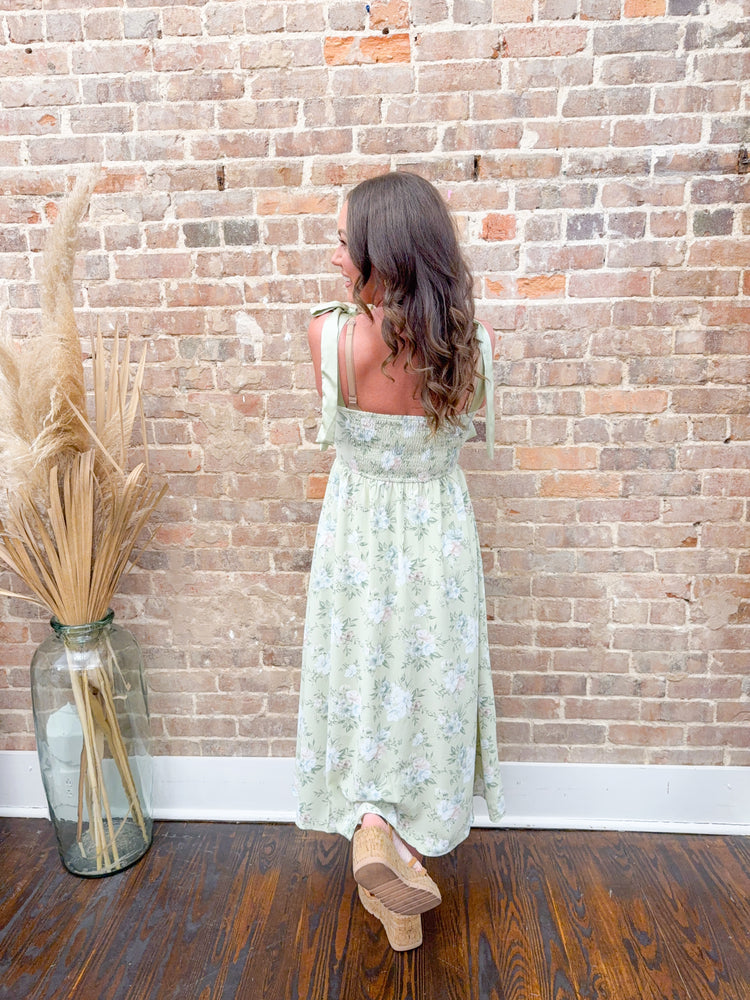 Sally Floral Tie Strap Dress