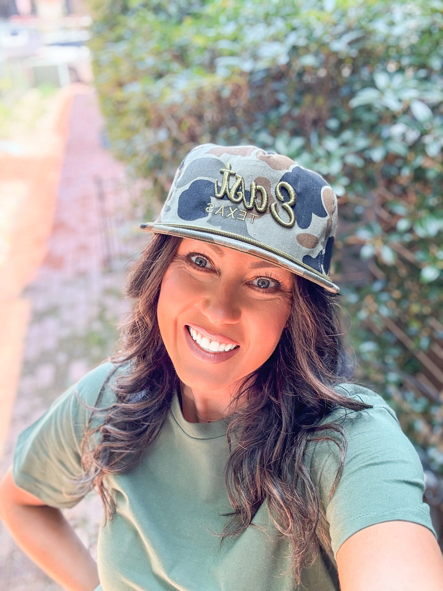 East Texas Retro Camo Rope Hat-Olive