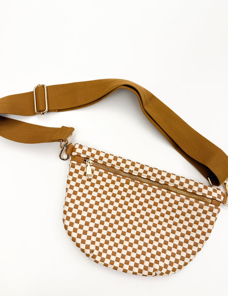 Westlyn Woven Checkered Bag