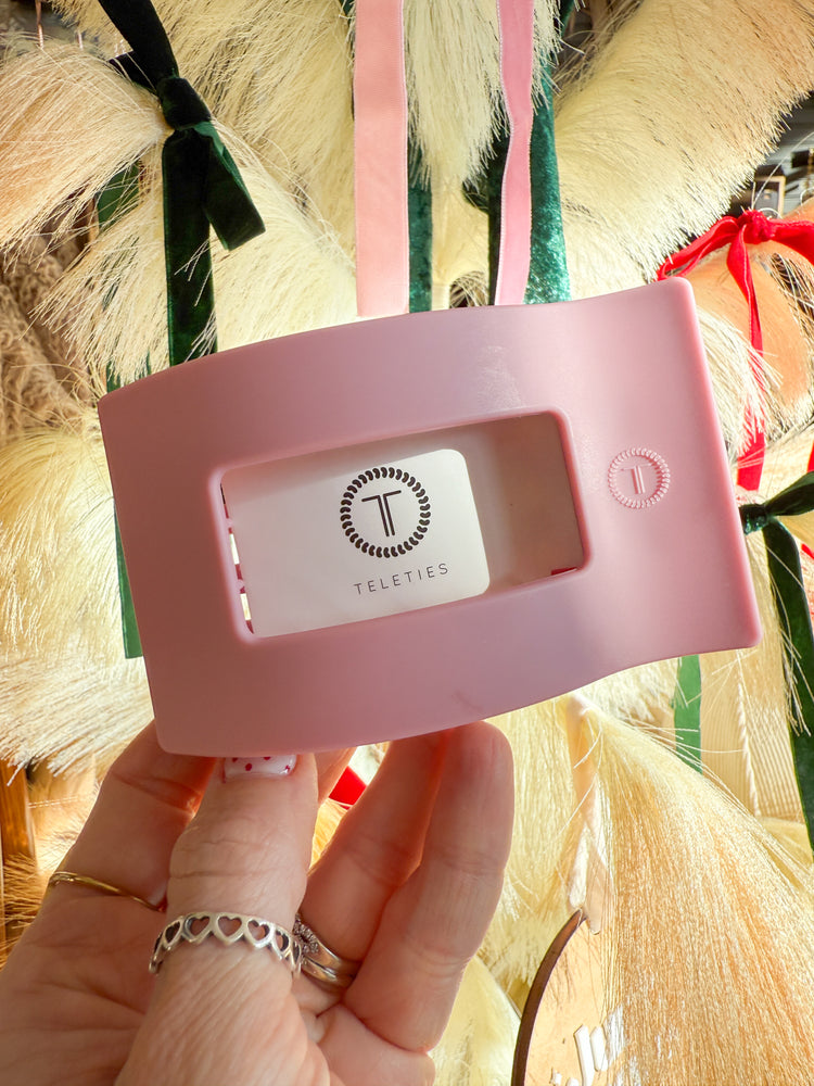 Teleties Rectangle Flat Hair Clip- Large