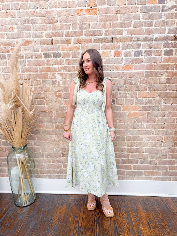 Sally Floral Tie Strap Dress