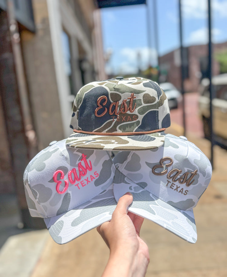 East Texas Retro Camo Hat-Pink