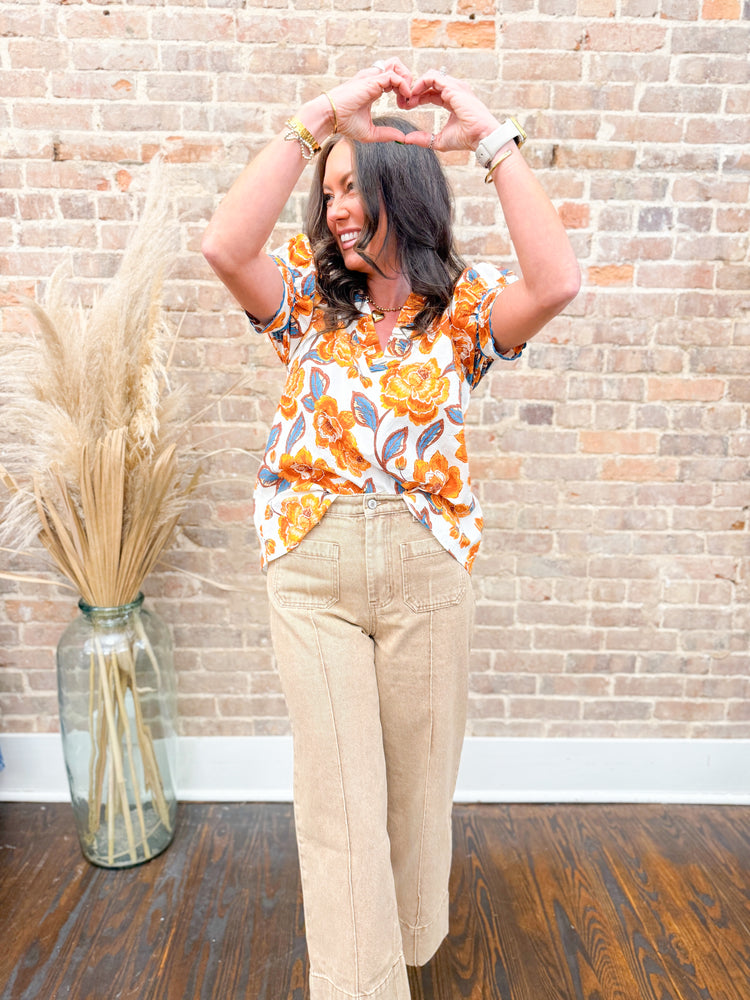 Sadie Floral Print Top