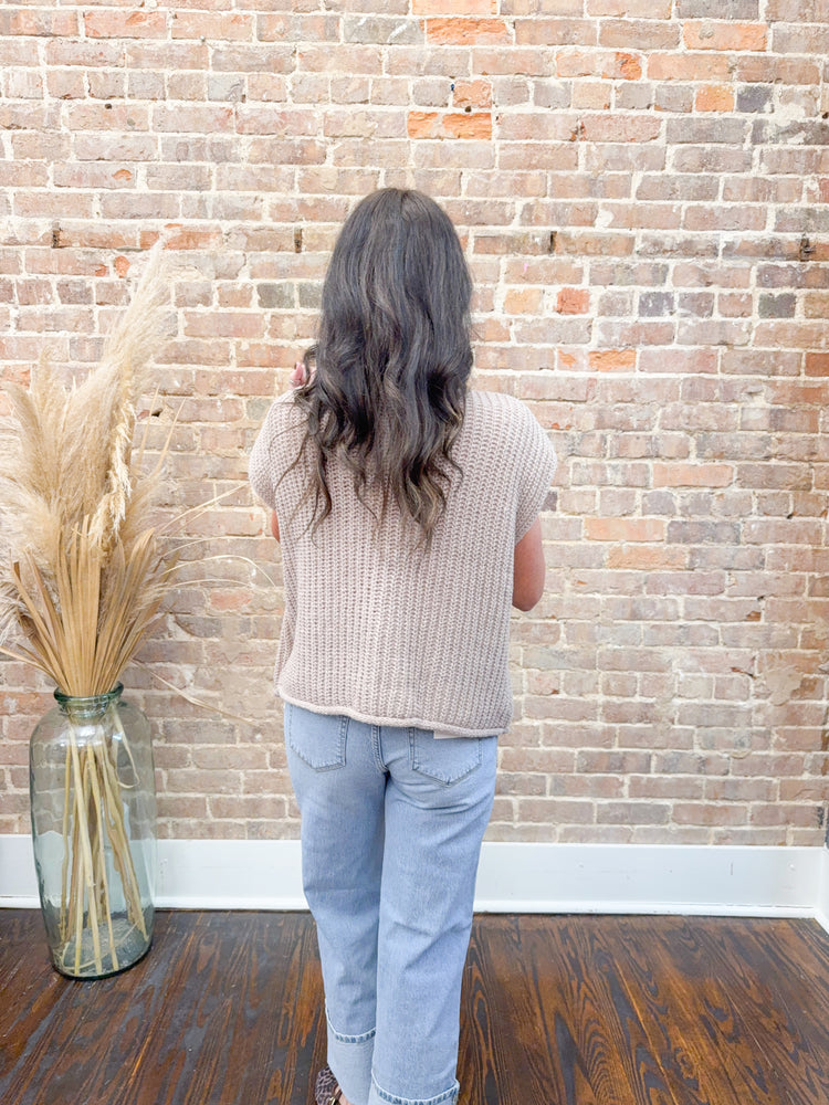 Sadie Sweater Vest-Ash Mocha