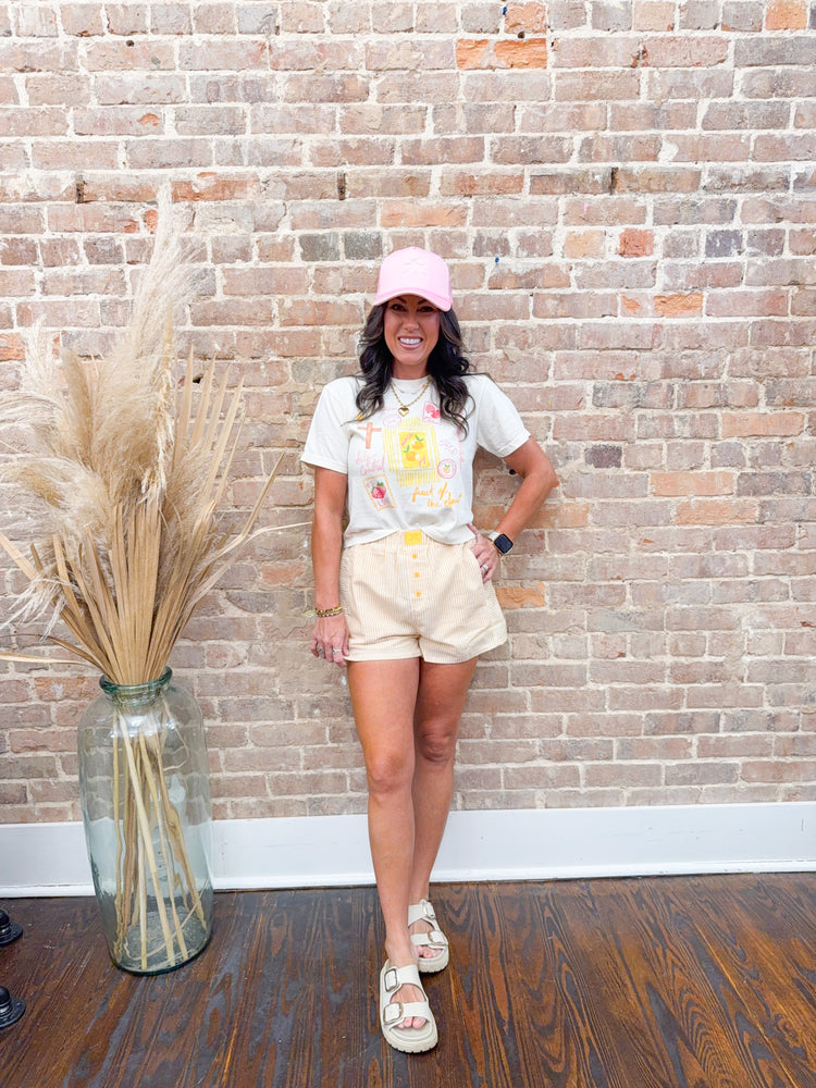 Stamp Fruit Of Spirit Cropped T-Shirt