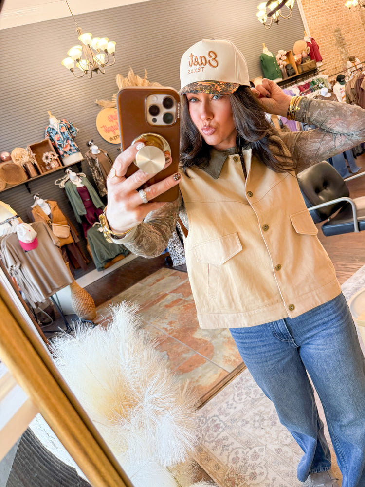 Winnie Barn Vest-Camel