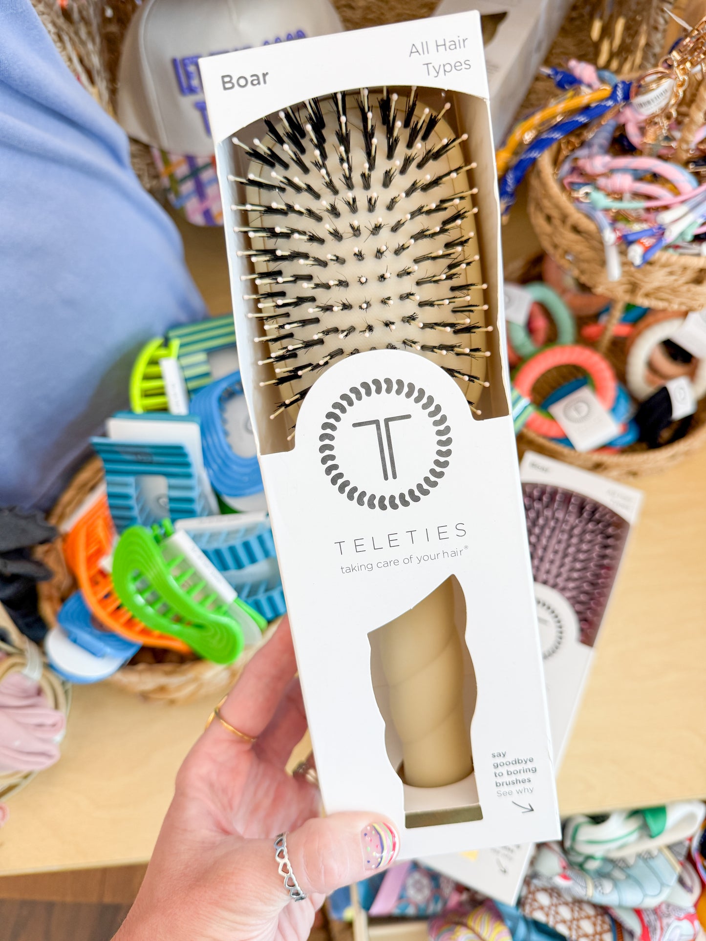 Teleties Hair Brushes-Boar