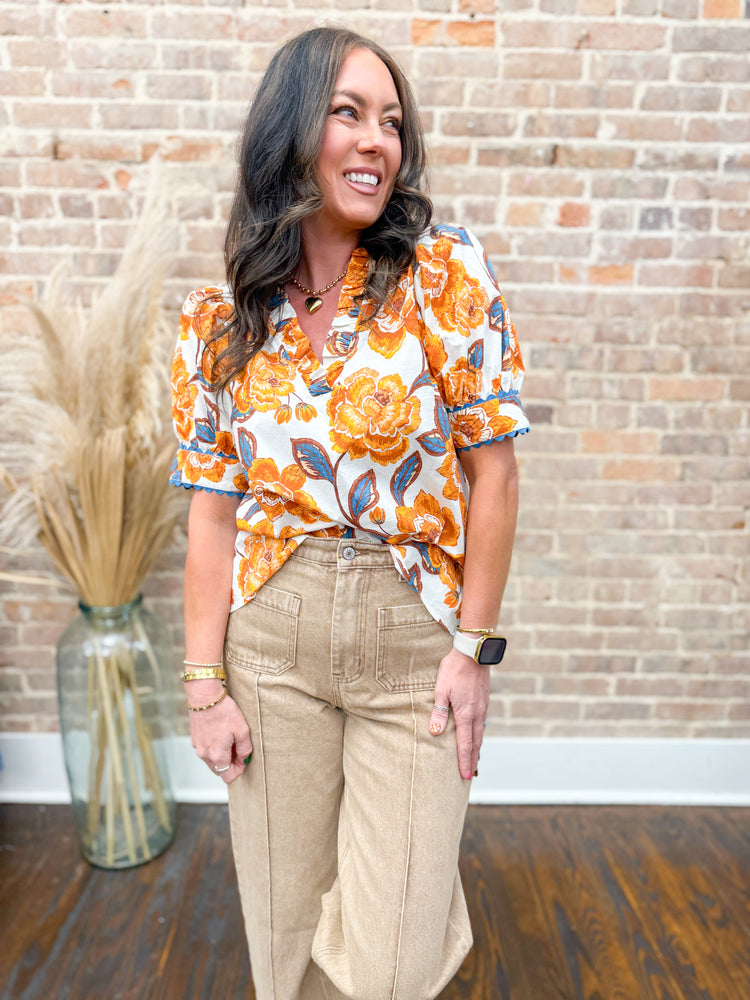 Sadie Floral Print Top