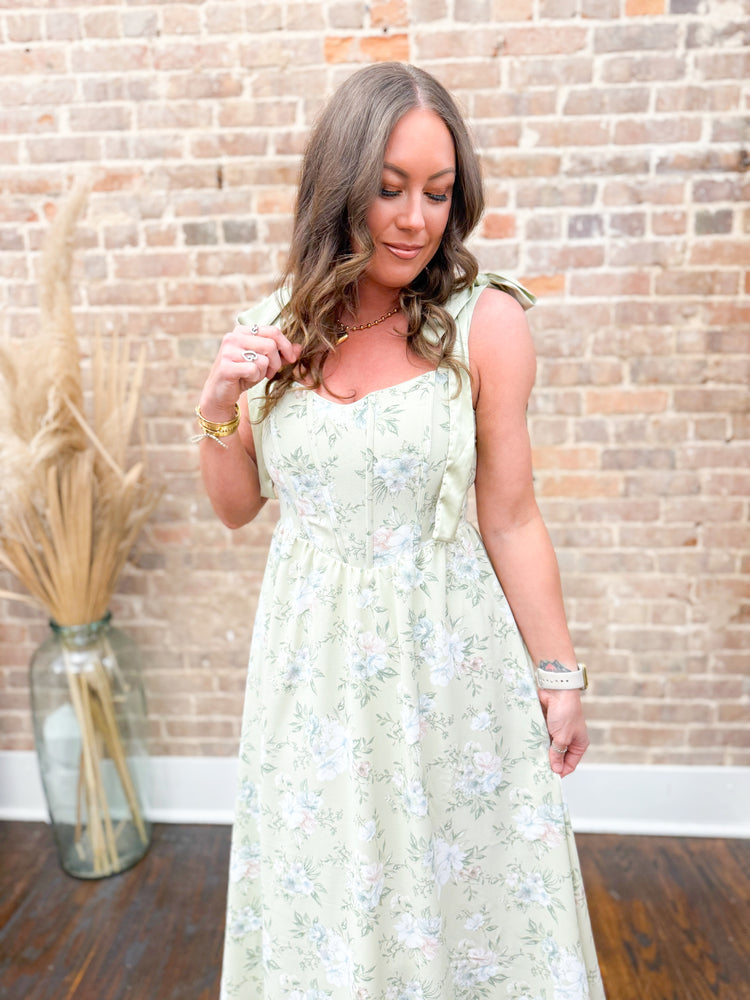 Sally Floral Tie Strap Dress