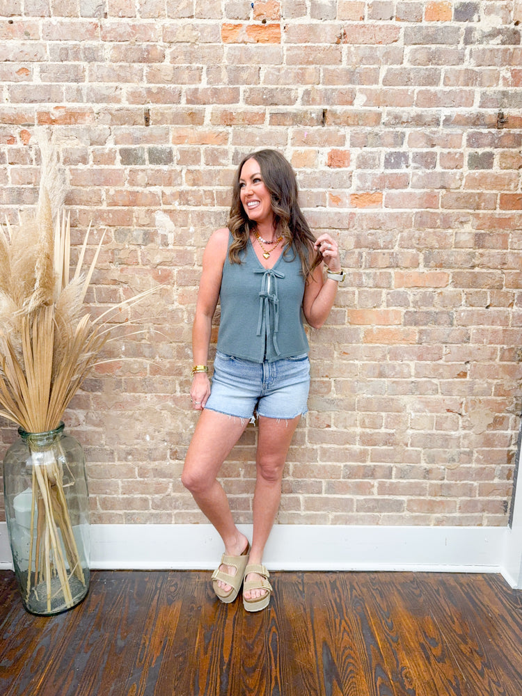 Everlee Sweater Vest-Jade