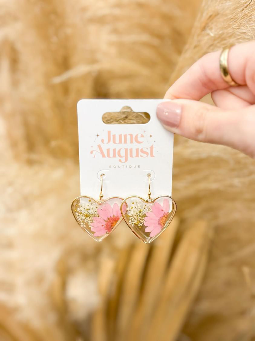 Pressed Flower Earrings