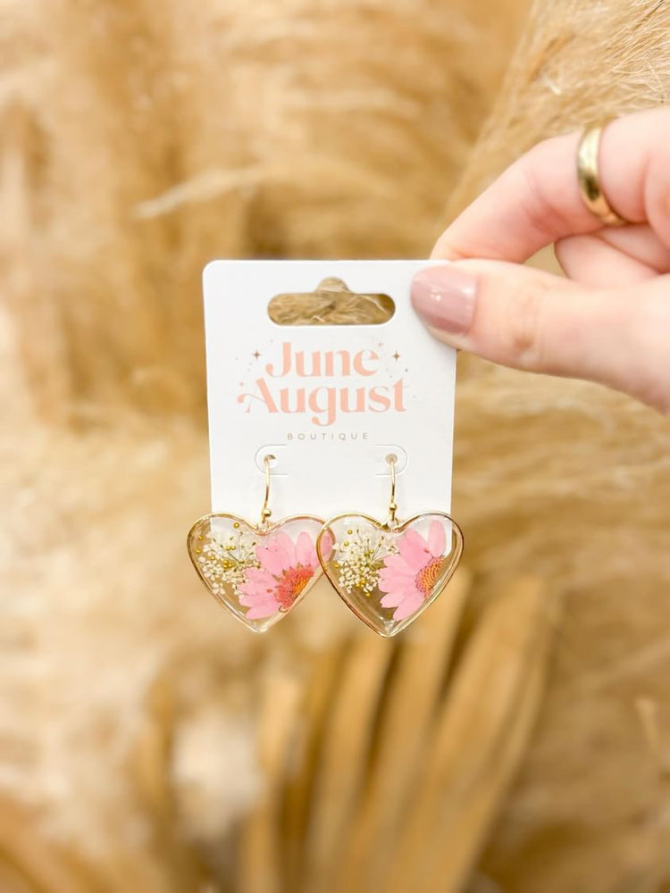 Pressed Flower Earrings