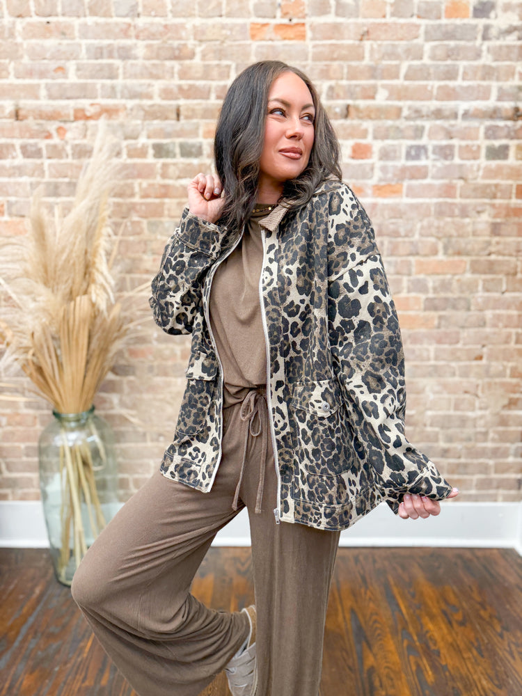 Laney Leopard Jacket
