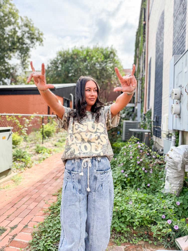 Jesus Loves You Camo T-Shirt