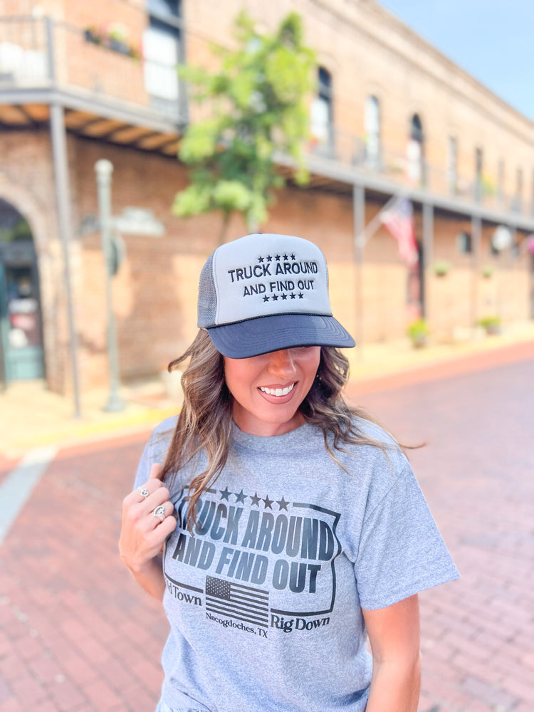 Truck Around & Find Out T-Shirt-Grey