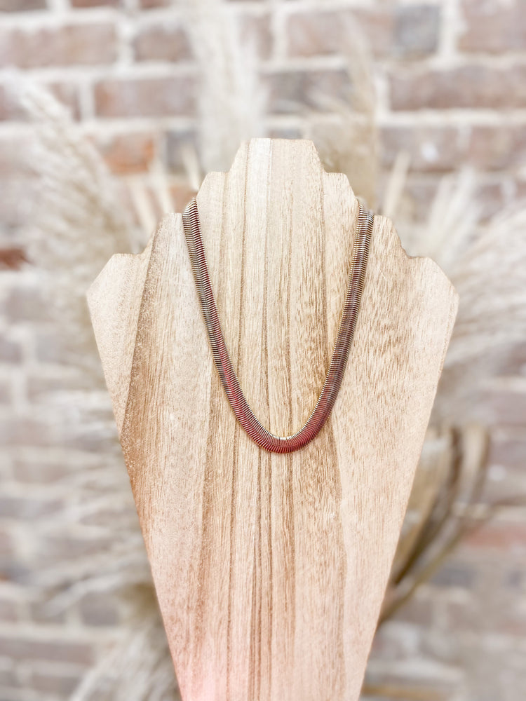 Chunky Flat Chain Necklace