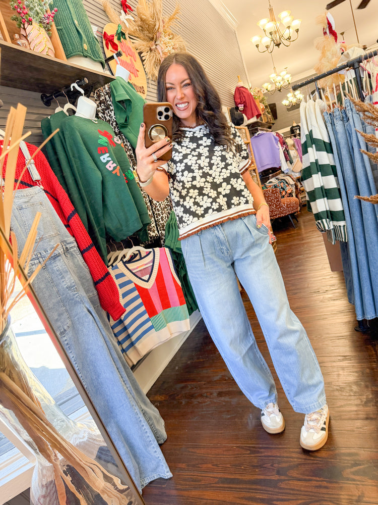 Ellie Floral Puff Sleeve Top