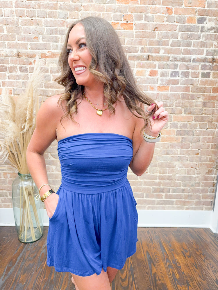 Polly Tube Top Romper
