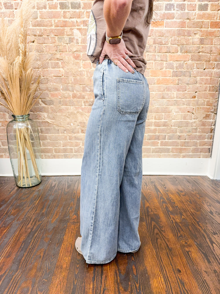 Harlow Drawstring Denim Pants