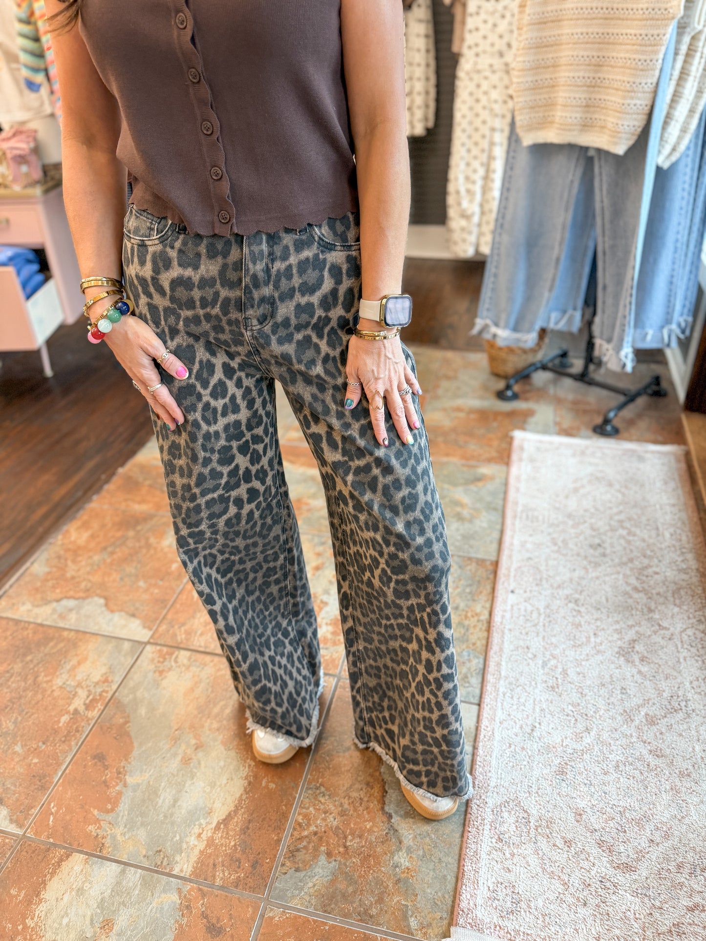 Lenny Leopard Jeans