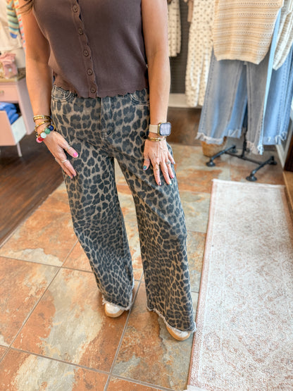 Lenny Leopard Jeans