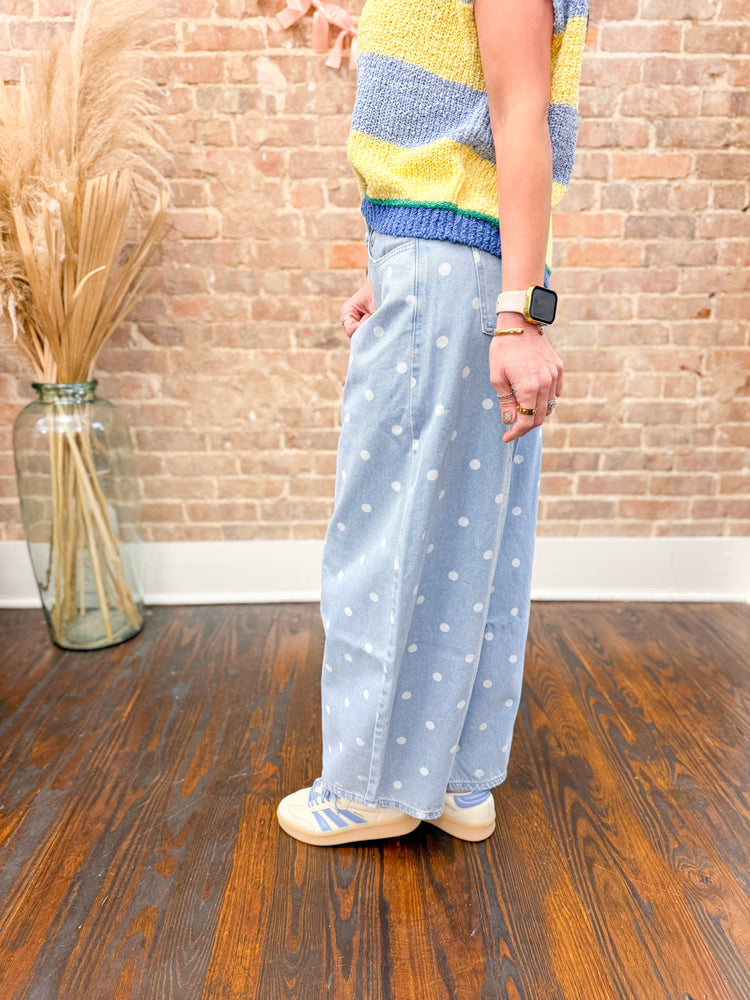 Briggs Polka Dot Barrel Jeans