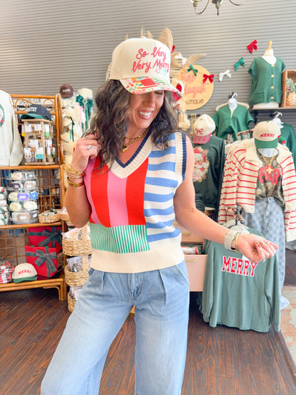 So Very Merry Patchwork Hat