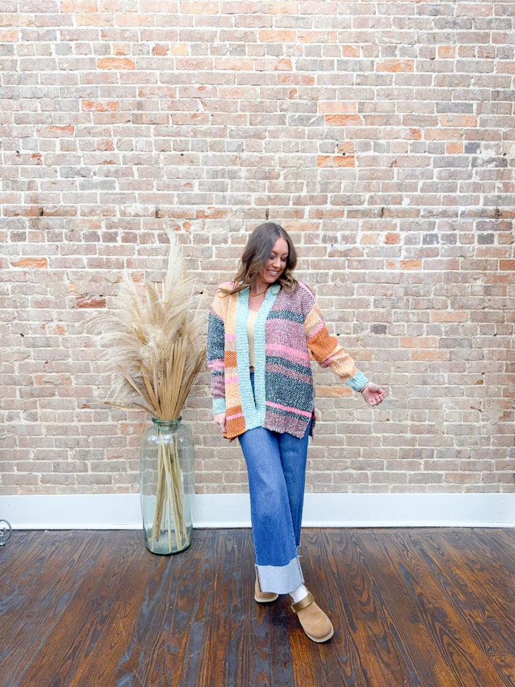 Megan Color Block Cardigan