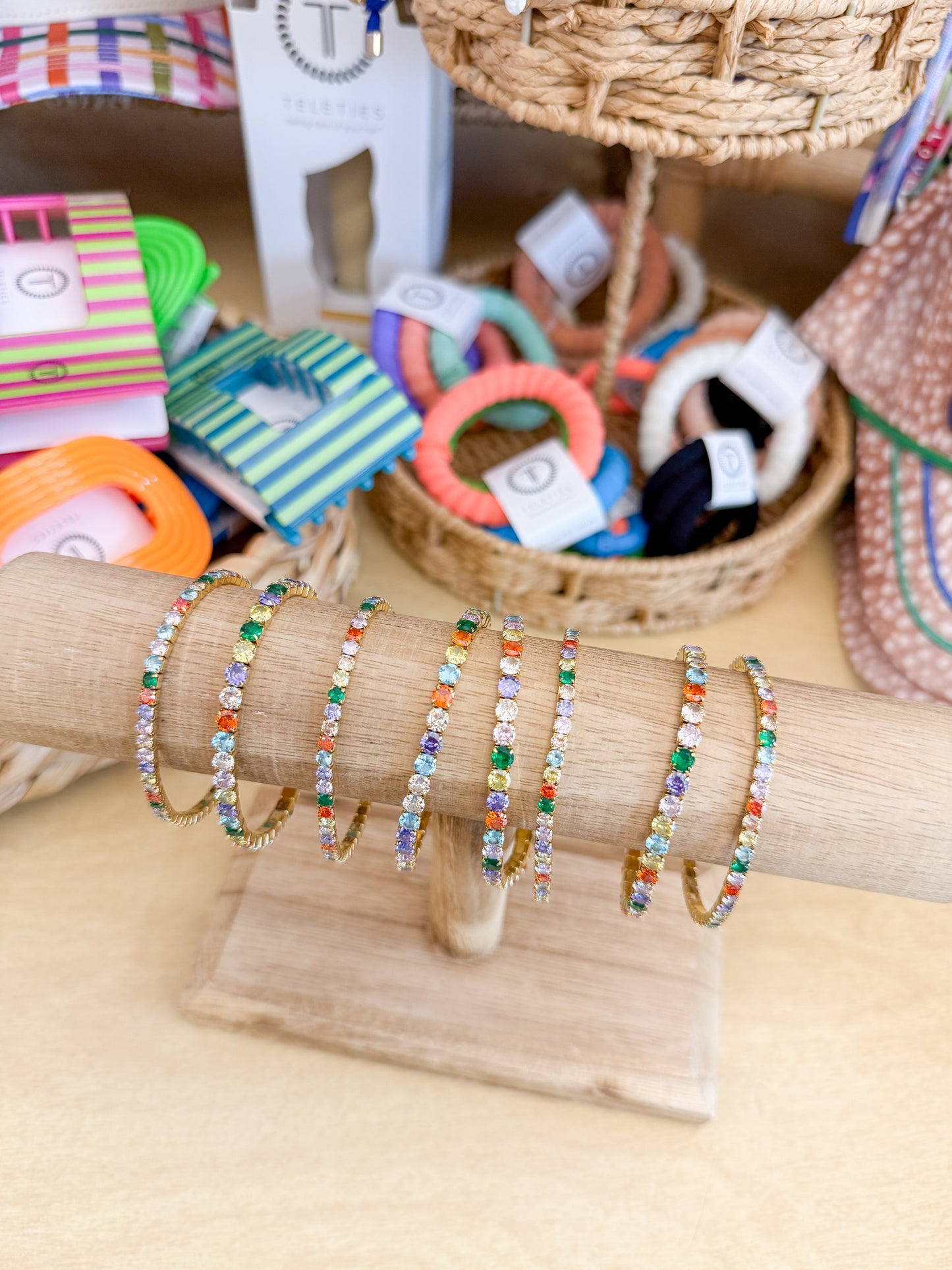 Non Tarnish Multi-Color Tennis Bracelets