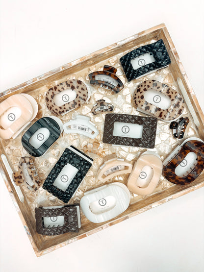 Teleties Rectangle Flat Hair Clip- Small