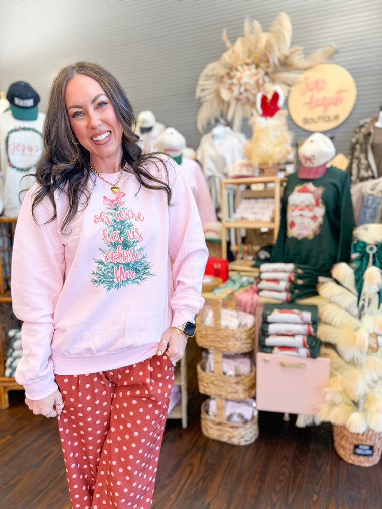 Let Us Adore Him Sweatshirt