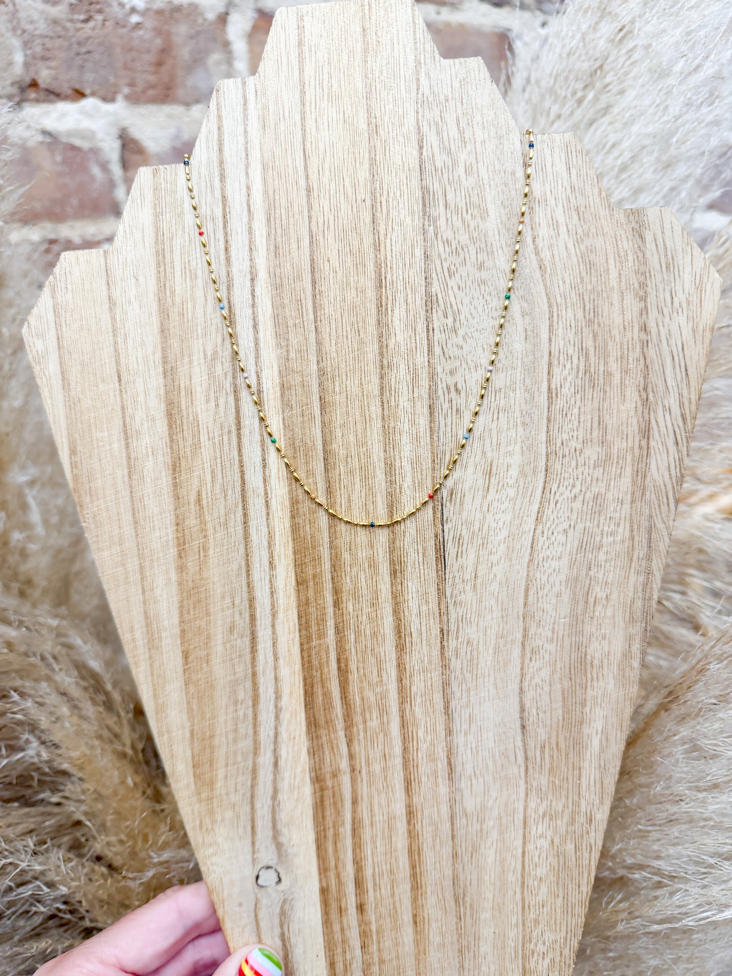 Non-Tarnish Petite Bead Necklace