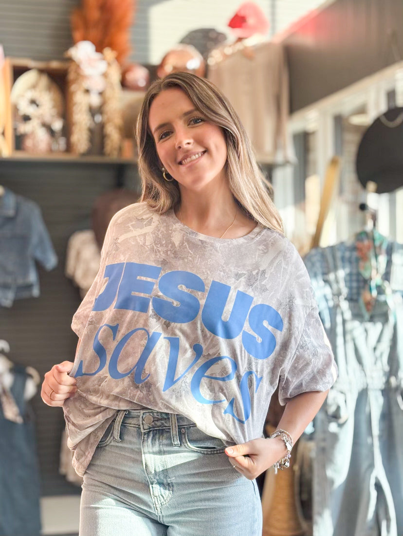 Jesus Saves Camo T-Shirt
