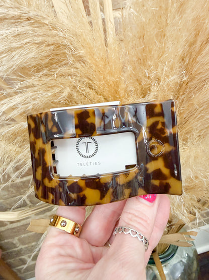 Teleties Rectangle Flat Hair Clip- Medium