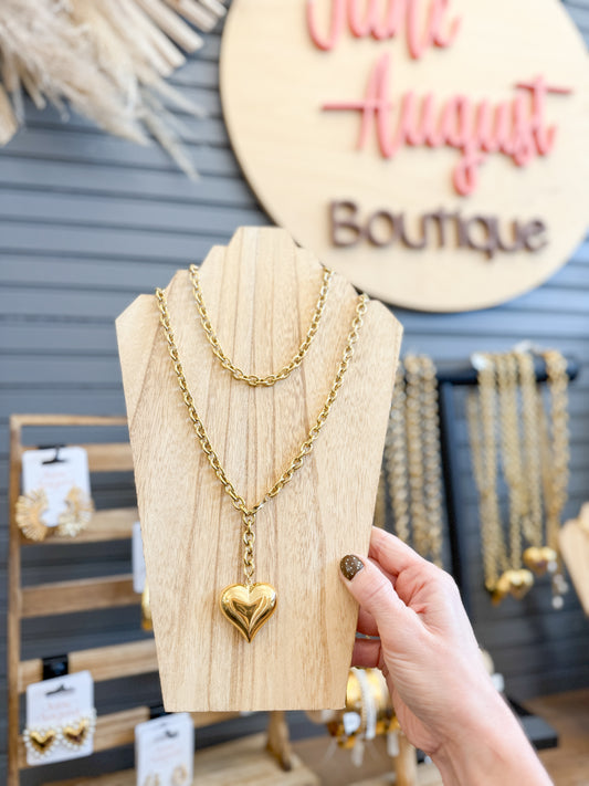 CS:Wrap Heart Necklace