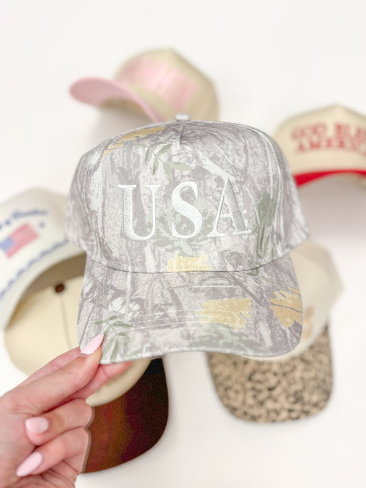 Camo USA Trucker Hat