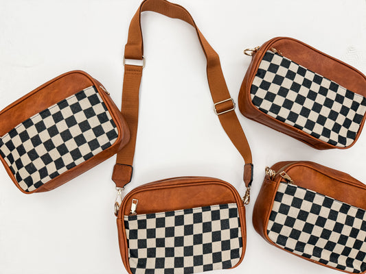 Checkered Crossbody Bag