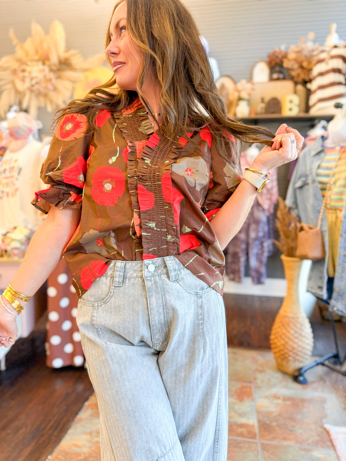 Brigid Floral Top