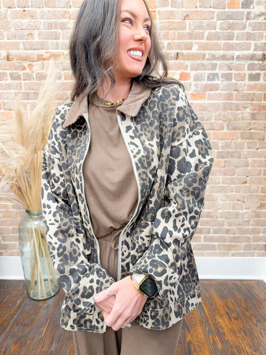Laney Leopard Jacket