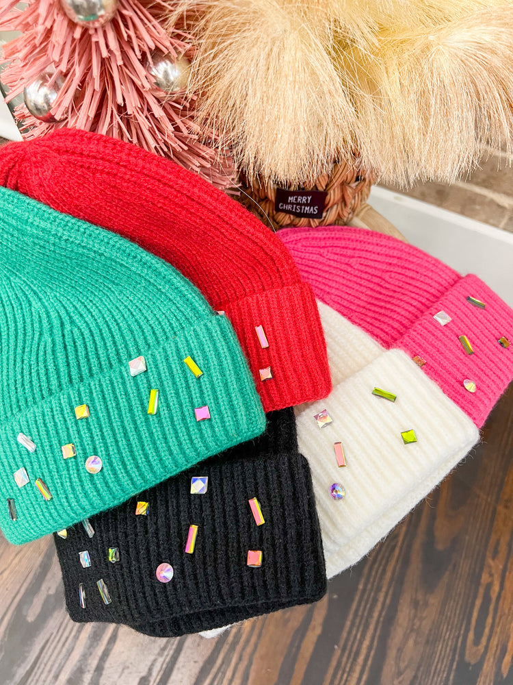 Rhinestone Beanies