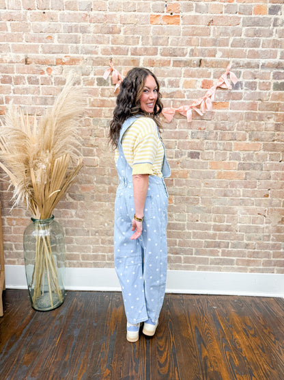 Etta Polka Dot Overalls