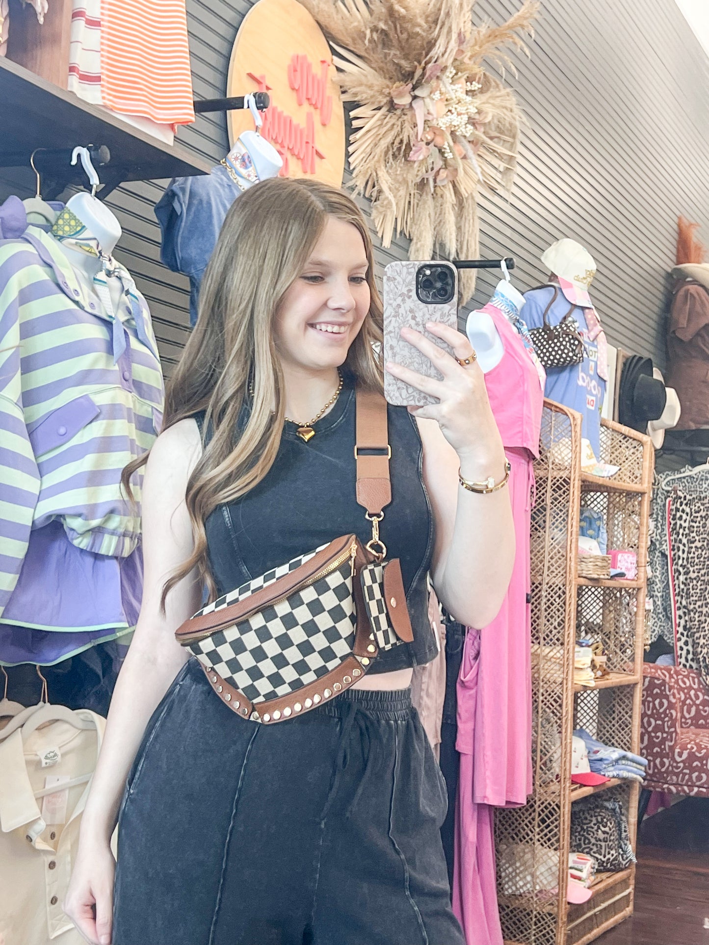 Checkered Bum Bag